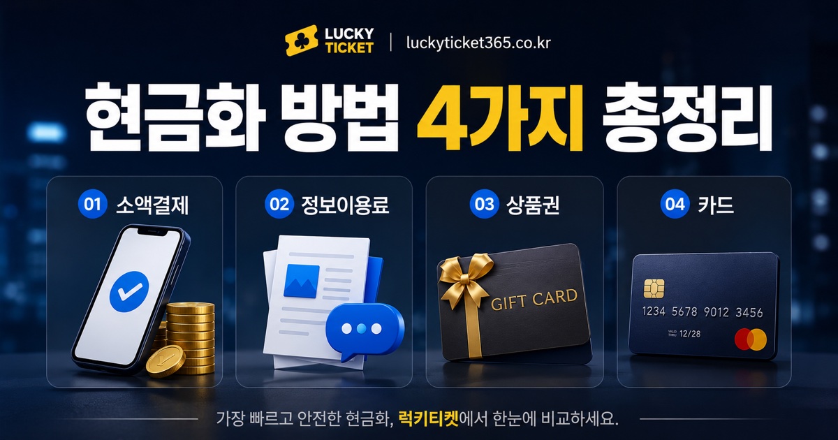 LG유플러스 소액결제 현금화 — 한도조회·절차·수수료 안내